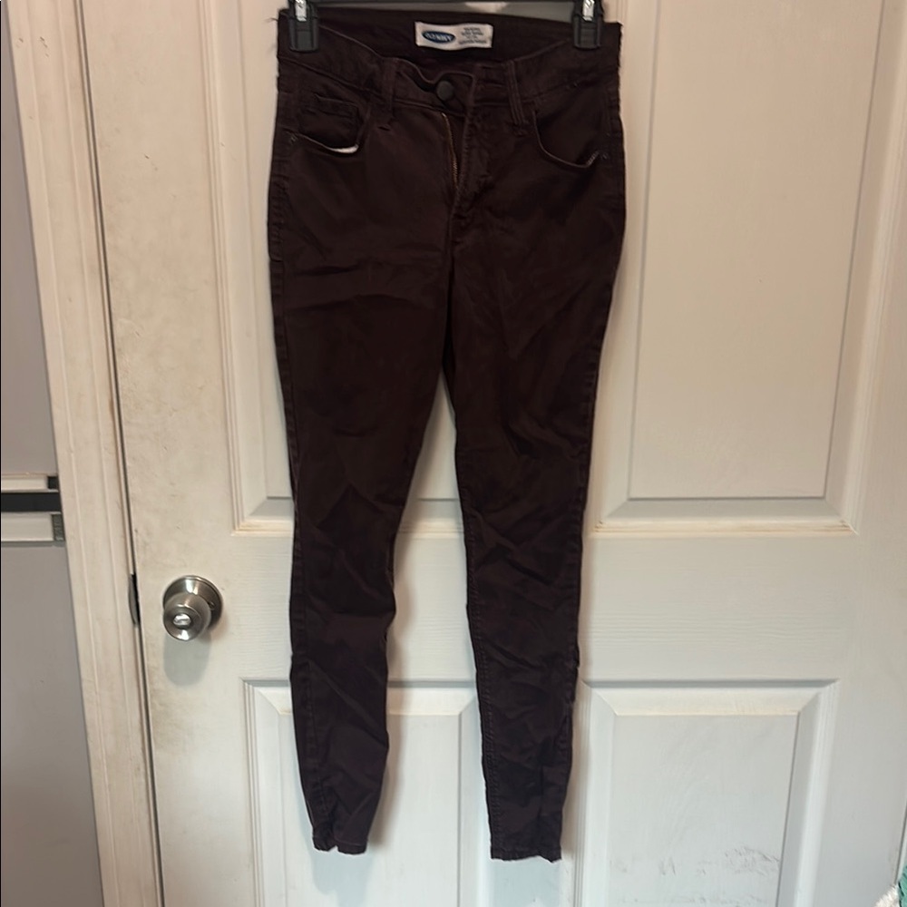 Old Navy Chocolate Brown Slim Pants